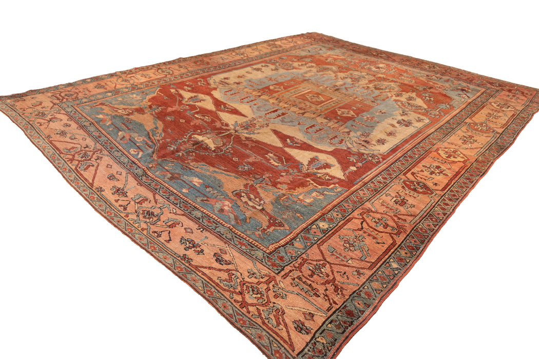 Primitive Tribal Serapi Rug. 114 x 150 in. image 2