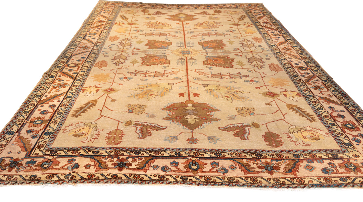Cream Field North Persian Rug. 116 x 166 in. image 2