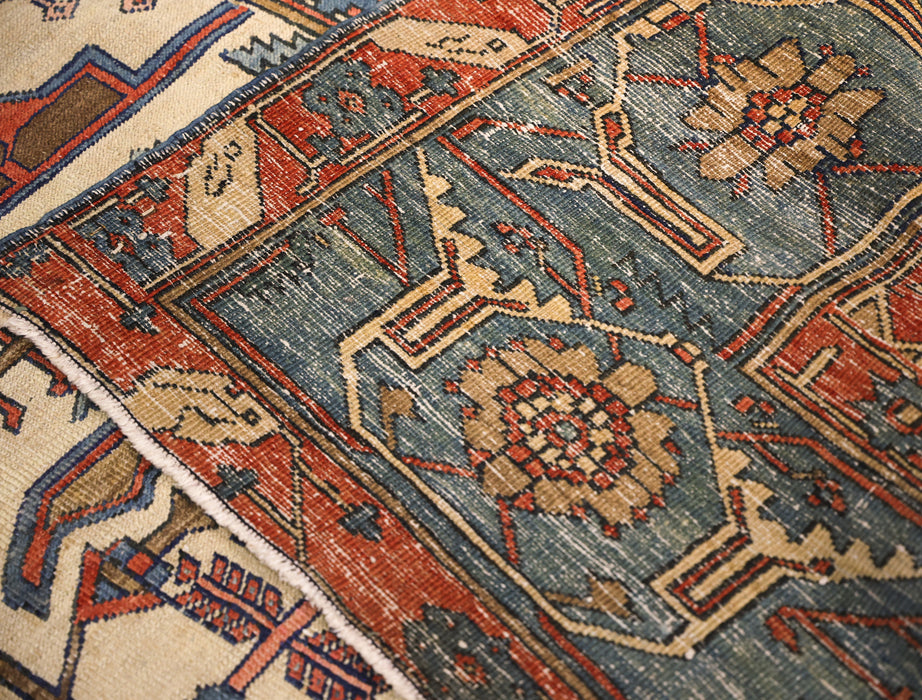 Repeating Medallion Serapi Rug.  134 x 222 in.
