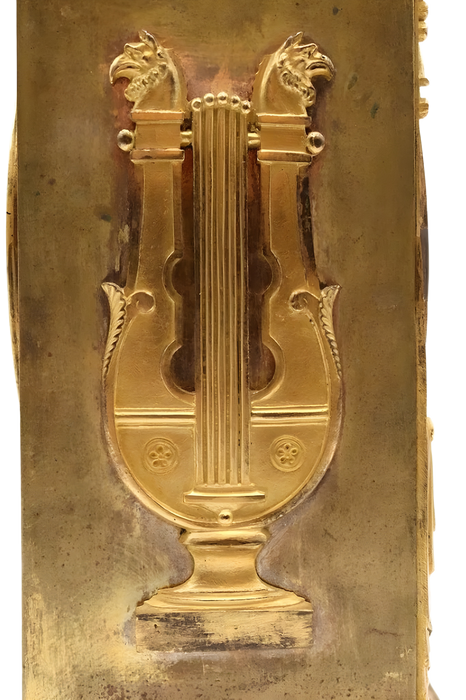 Homer Bust Ormolu Empire Clock - In the Manner of Thomire image 1