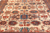 Ivory and Brick Red Tribal Bakshayesh Rug. 131 x 189 in. image 3