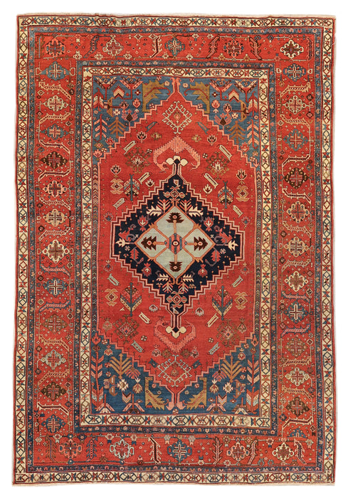 Unique Dragon Bakshaish Rug.  94 x 111 in.