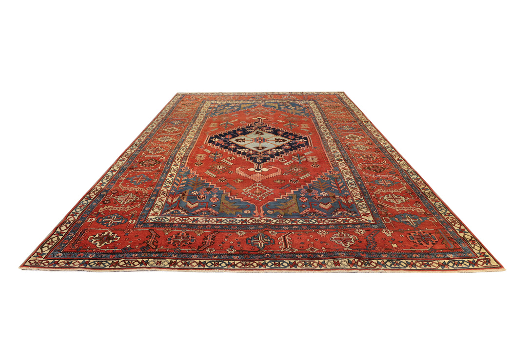 Unique Dragon Bakshaish Rug.  94 x 111 in.