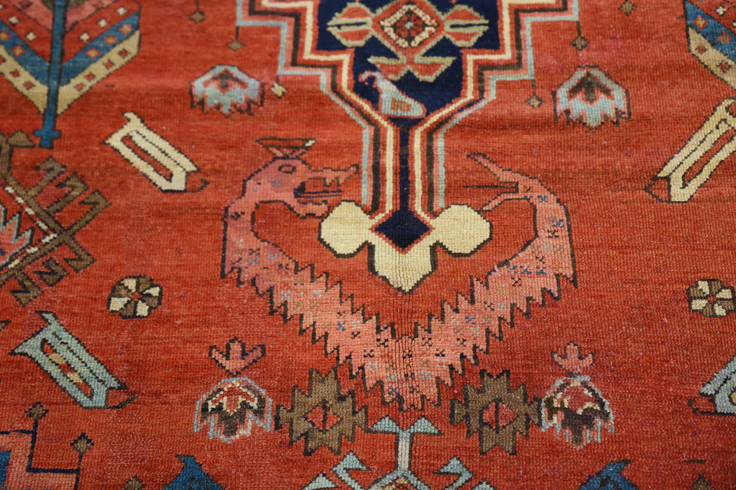 Unique Dragon Bakshaish Rug.  94 x 111 in.