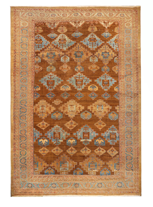Rare and Important Camel Hair Shield Bakshaish Rug. 147 x 211 in.