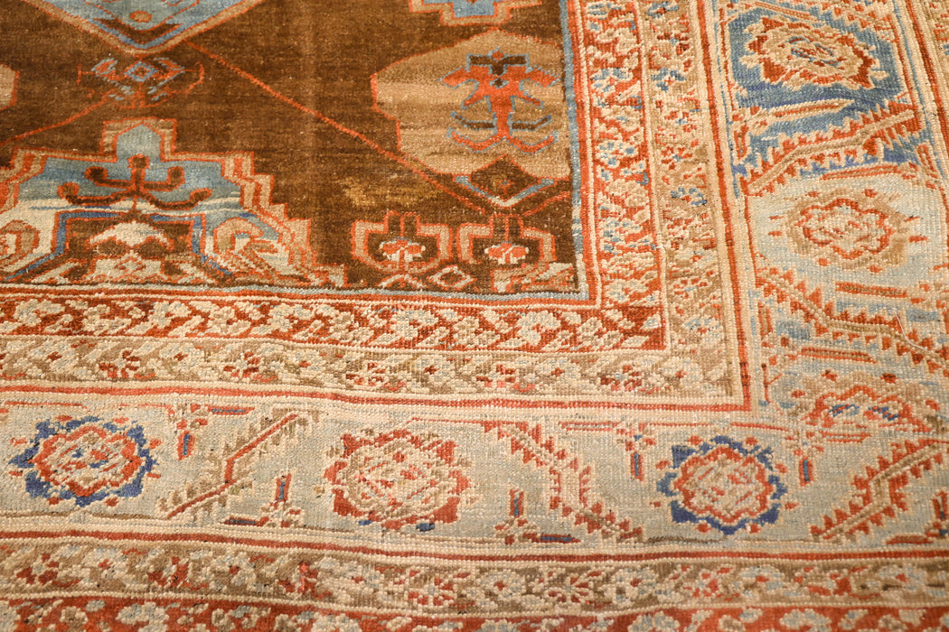 Rare and Important Camel Hair Shield Bakshaish Rug. 147 x 211 in.