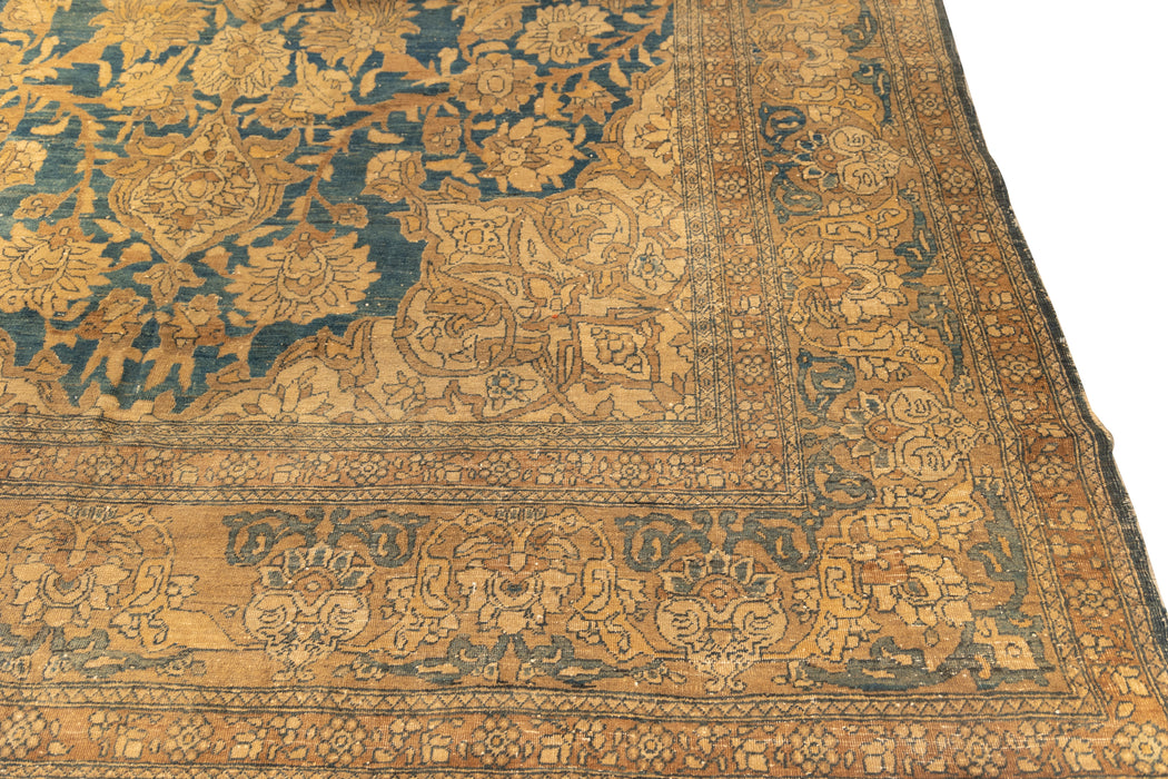 Central Medallion Floral Tabriz Rug. 107 x 172 in. image 2