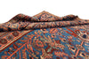 Coral and Blue Tribal Heriz Rug. 97 x 139 in. image 4