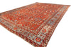 All Over Design Floral Brick-Red Serapi Rug. 143 x 198 in. image 3