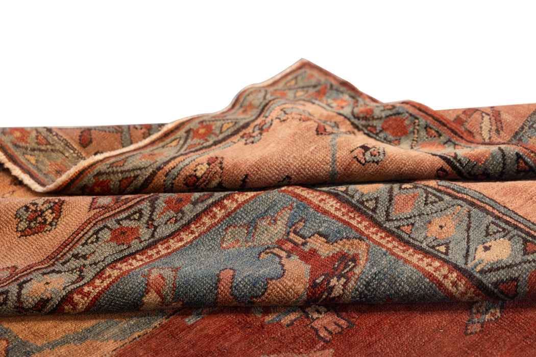 Primitive Tribal Serapi Rug. 114 x 150 in. image 4