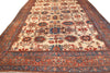 Ivory and Brick Red Tribal Bakshayesh Rug. 131 x 189 in. image 2