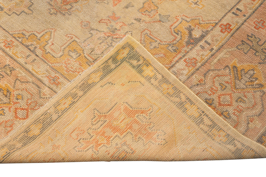 Ivory & Beige Oushak Rug. 136 x 170 in.