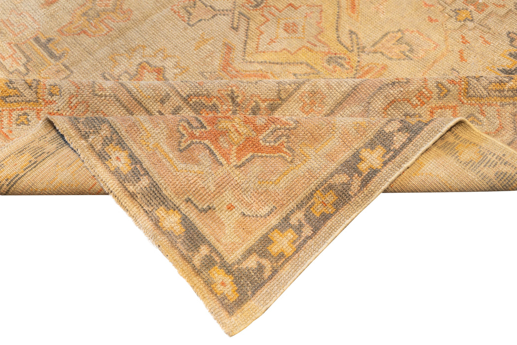 Ivory & Beige Oushak Rug. 136 x 170 in.