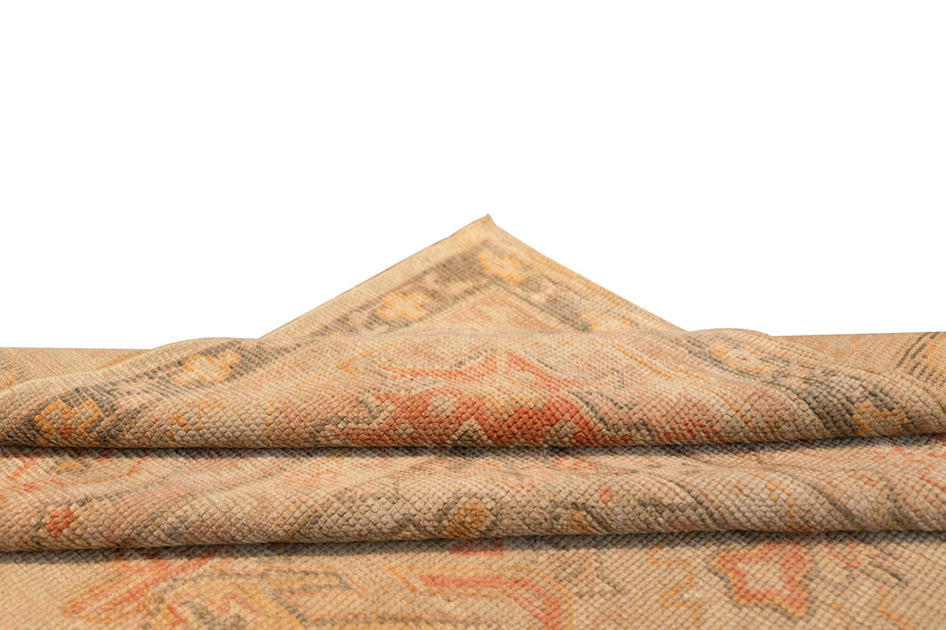 Ivory & Beige Oushak Rug. 136 x 170 in.