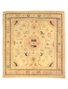 Extraordinary Ivory & Gold Antique Persian Sultanabad Rug. 111 x 114 in. 9 x 9 foot