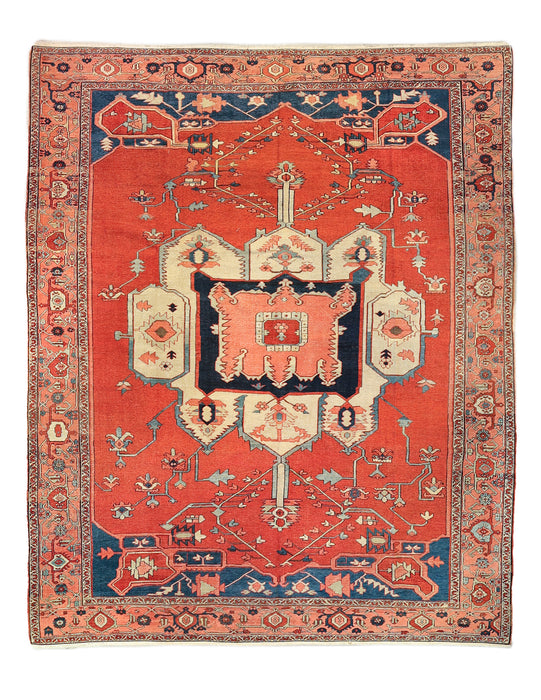 Rare Tribal Serapi Rug.  119 x 145 in.
