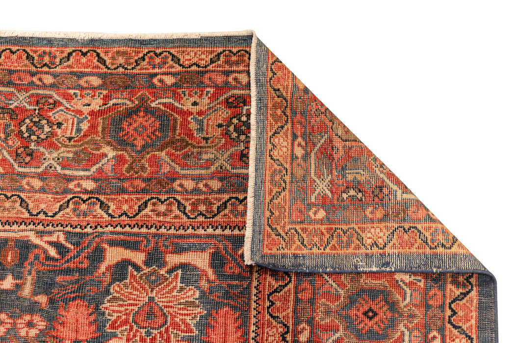 All Over Design Navy Mahal Sultanabad Rug. 126 x 173 in.