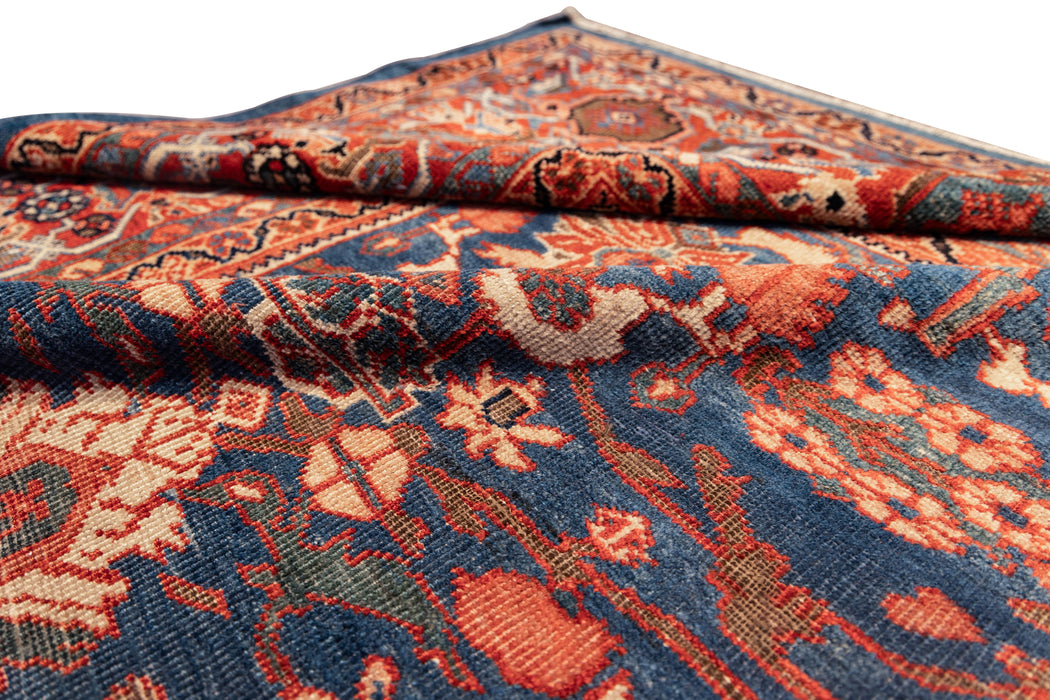 All Over Design Navy Mahal Sultanabad Rug. 126 x 173 in.