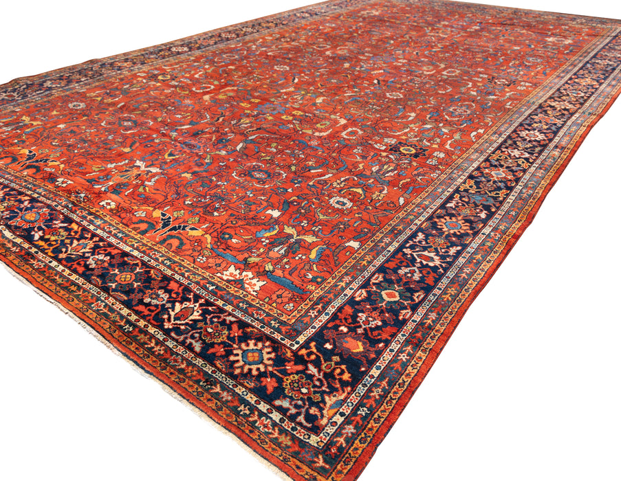 All Over Design Red Mahal Sultanabad Rug. 136 x 214 in. image 1