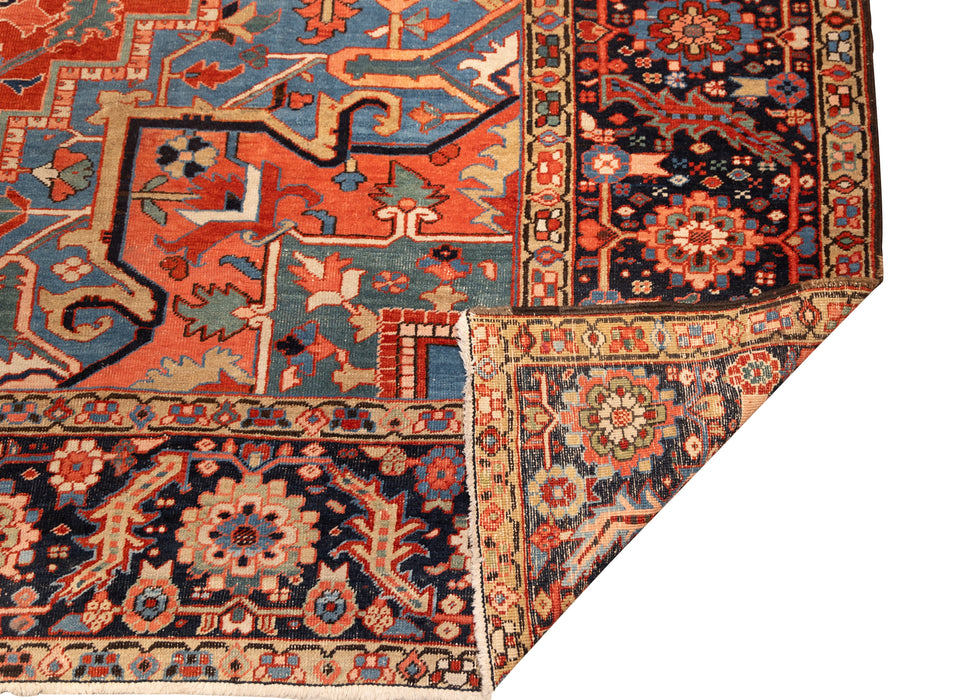 Classical Medallion Heriz Rug. 142 x 167 in. image 2