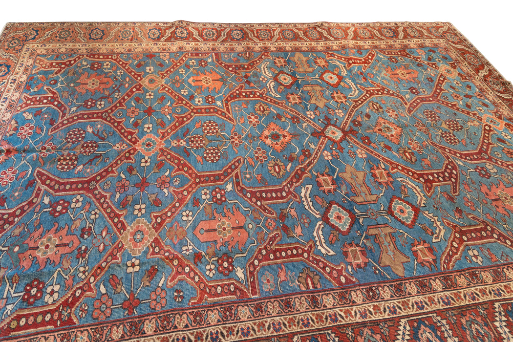 All Over Design Tribal Heriz Rug. 114 x 152 in. image 2