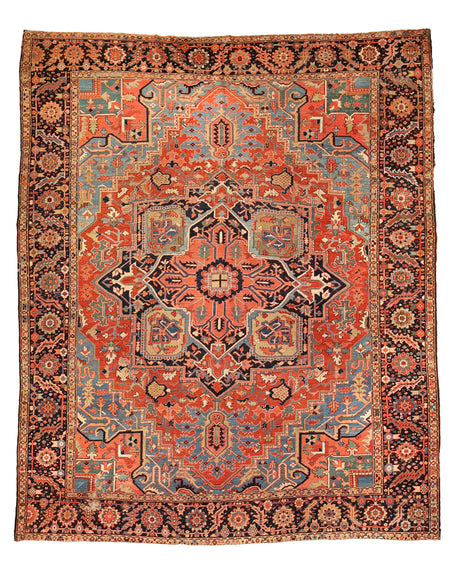 Classical Medallion Heriz Rug. 142 x 167 in. image 0
