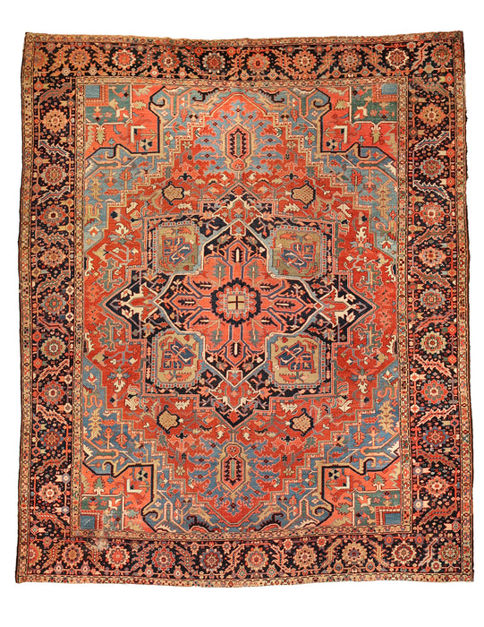 Classical Medallion Heriz Rug. 142 x 167 in. image 0