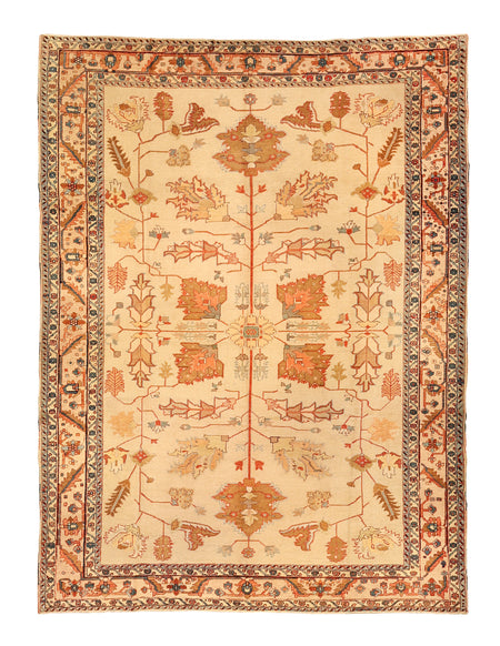 Cream Field North Persian Rug. 116 x 166 in. image 0