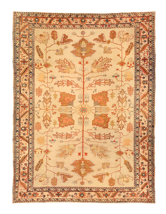 Cream Field North Persian Rug. 116 x 166 in. image 0