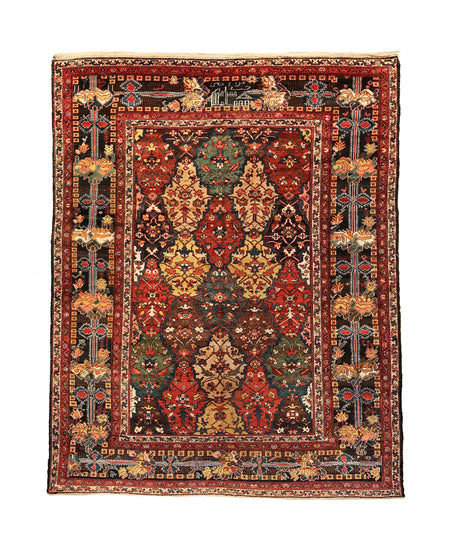 Unusual Garden Bakhtiari Rug. 116 x 153 in. image 0