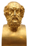Homer Bust Ormolu Empire Clock - In the Manner of Thomire image 3