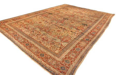 Gold and Red Sultanabad Rug. 123 x 167 in. image 1