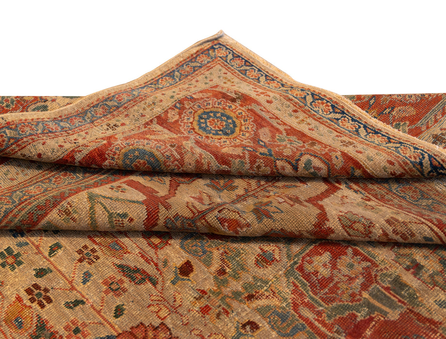 Gold and Red Sultanabad Rug. 123 x 167 in. image 4