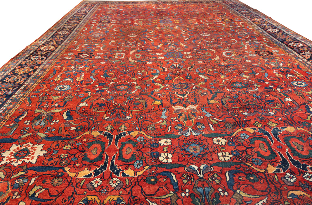 All Over Design Red Mahal Sultanabad Rug. 136 x 214 in. image 3