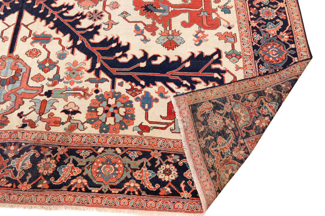 Exceptional Ivory Serapi Rug. 119 x 145 in.