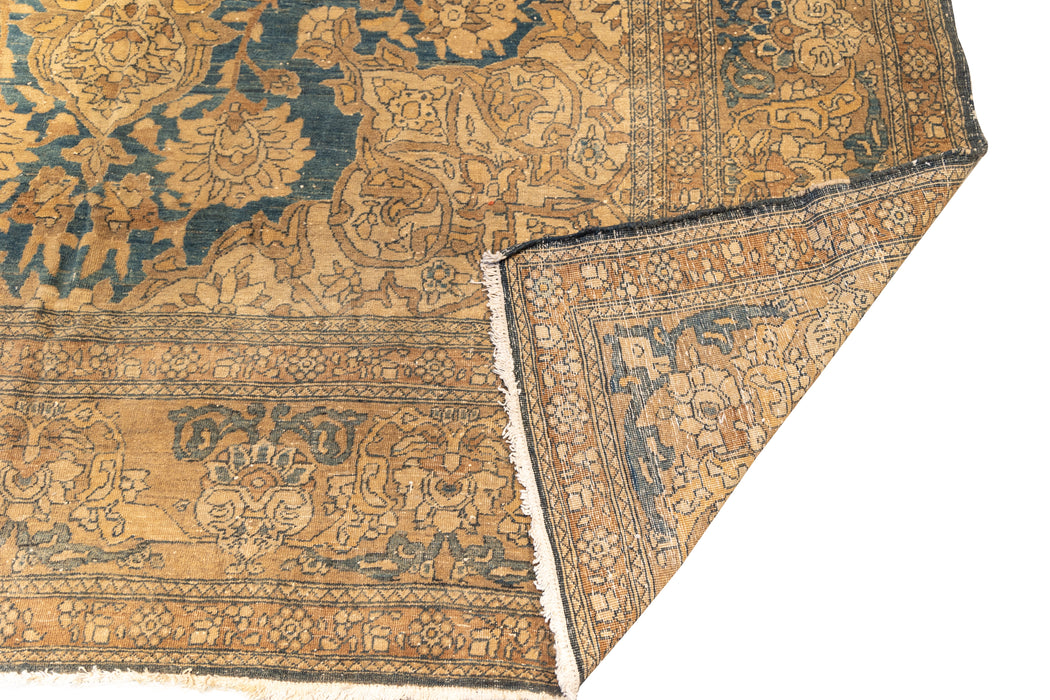 Central Medallion Floral Tabriz Rug. 107 x 172 in. image 3