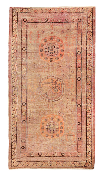 Aubergine Khotan Rug. 82 x 156 in.