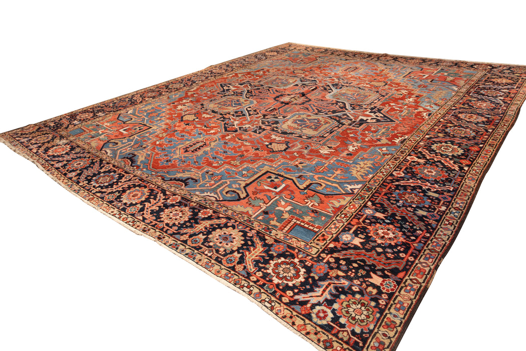 Classical Medallion Heriz Rug. 142 x 167 in. image 1