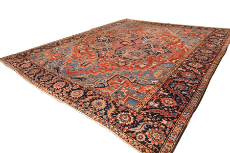 Classical Medallion Heriz Rug. 142 x 167 in. image 1