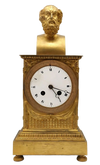 Homer Bust Ormolu Empire Clock - In the Manner of Thomire image 0