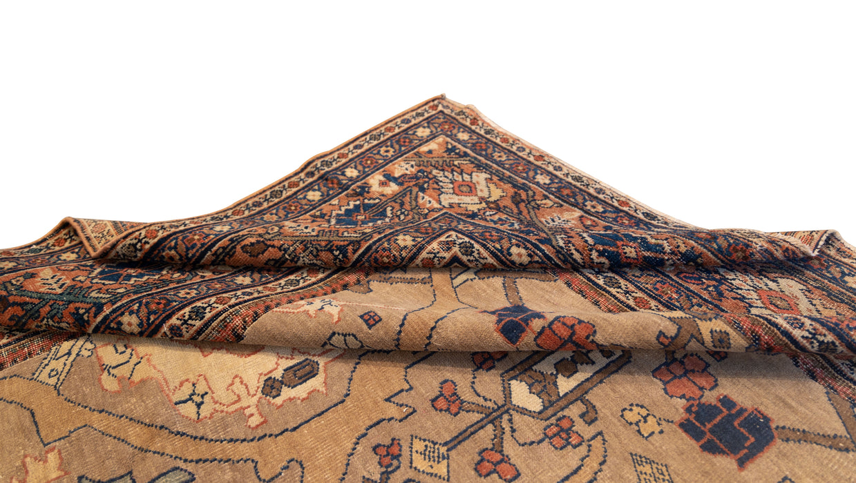 Camel Abstract Field Mahal Rug. 100 x 124 in. image 5