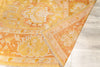 Soft Tones Golden Yellow Orange Oushak Rug. 122 x 163 in. image 2