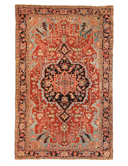 Classic Central Medallion Heriz Rug. 91 x 144 in. image 0