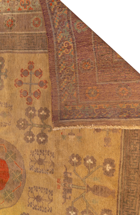 East Turkestan Chinese Khotan Rug. 87 x 169 in. image 5