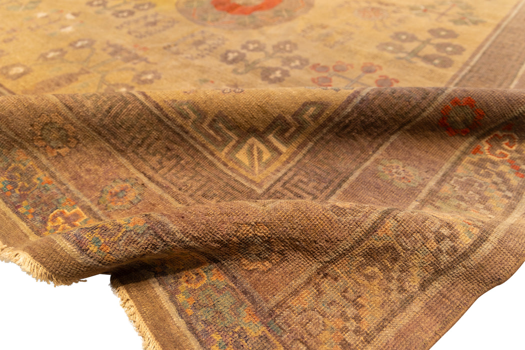 East Turkestan Chinese Khotan Rug. 87 x 169 in. image 4
