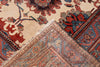 Ivory and Brick Red Tribal Bakshayesh Rug. 131 x 189 in. image 6
