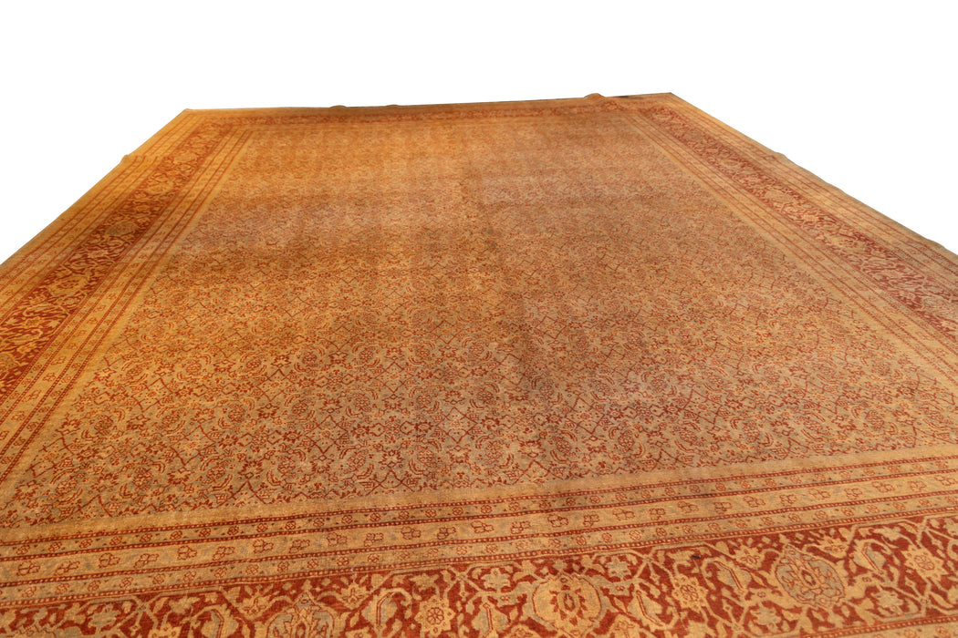 Golden All Over Design Tabriz. 140 x 173 in. image 3